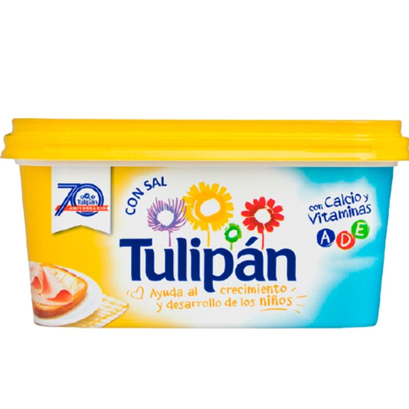 Margarina TULIPAN 225 GR Amarilla Con Sal | Cash Borosa