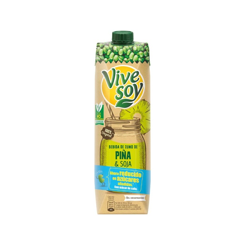 Bebida de Soja VIVESOY  Piña 1 L | Cash Borosa