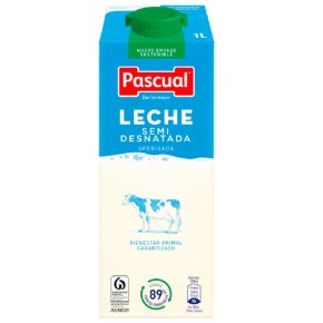 Leche Semidesnatada PASCUAL 1 L