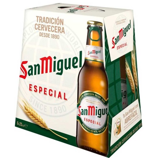 Cerveza Botellin SAN MIGUEL Pack 6 UND X 25 CL | Cash Borosa