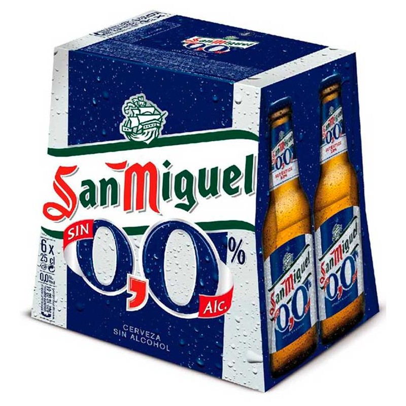 Cerveza Botellin SAN MIGUEL 0,0 Pack 6 UND X 25 CL | Cash Borosa