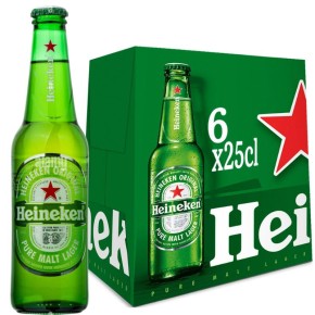 Cerveza Botellin HEINEKEN Pack 6 UND X 25 CL