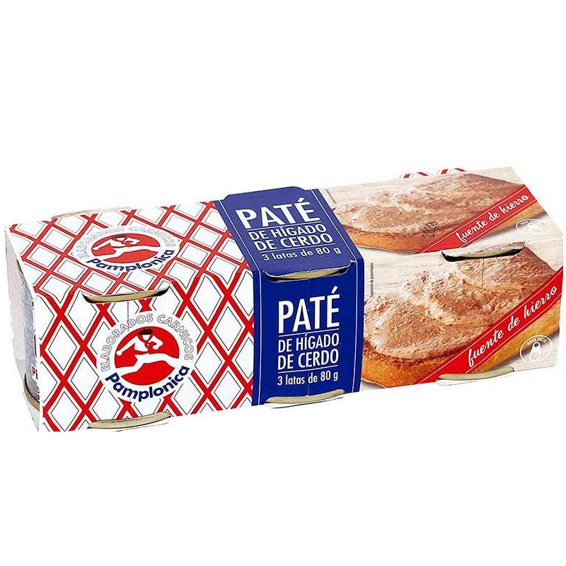 Pate PAMPLONICA Pack-3 UND | Cash Borosa