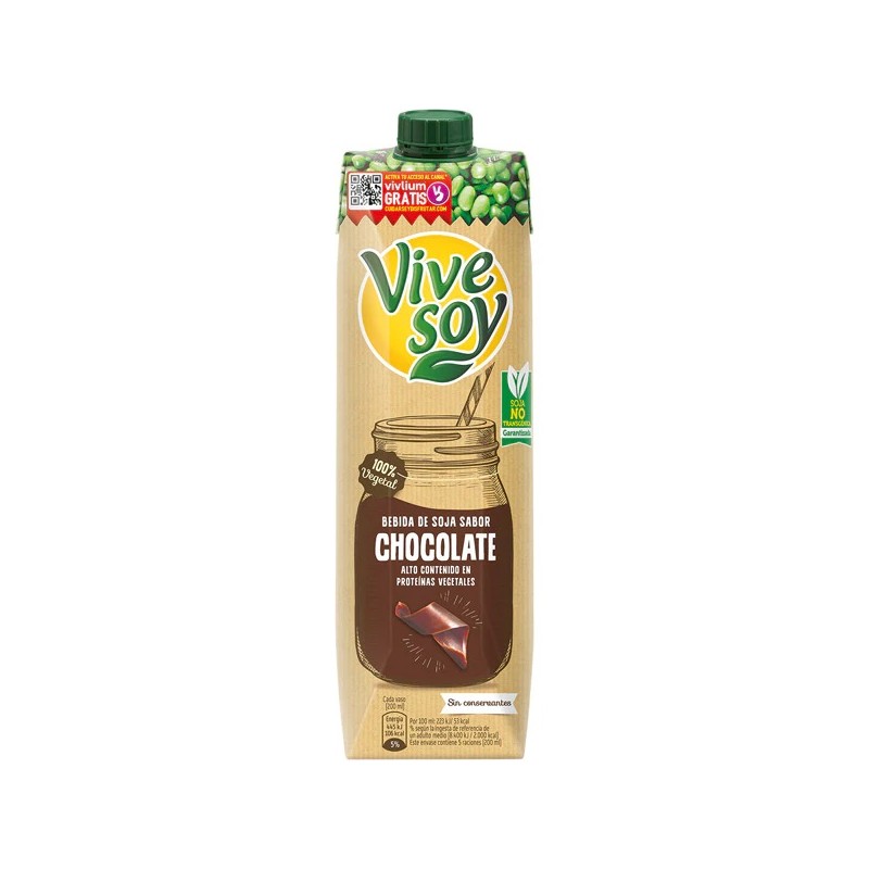 Bebida de Soja VIVESOY Chocolate 1 L | Cash Borosa