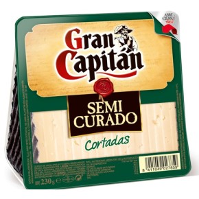 Queso Semicurado GRAN CAPITAN Cuña 250 GR