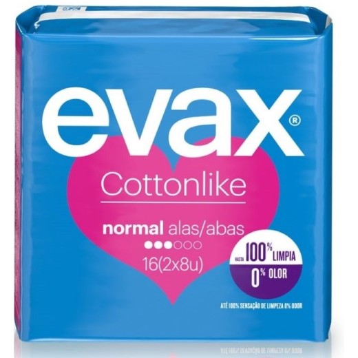 Compresa EVAX  Cottonlike Normal C/A 16 UND | Cash Borosa