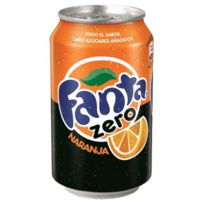 Refresco FANTA Naranja Zero Lata 33 CL