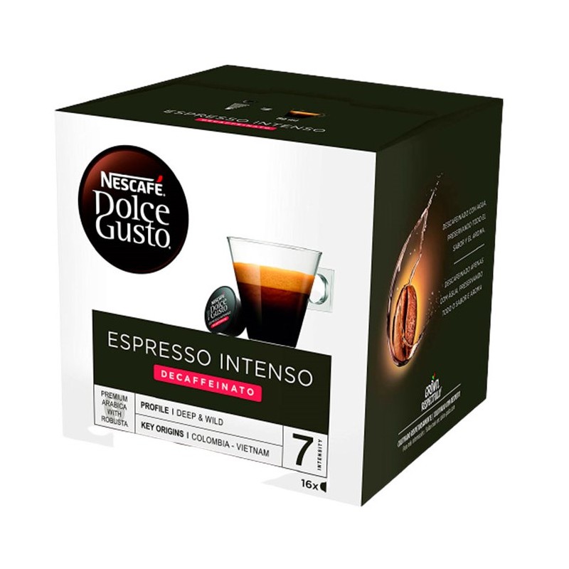 Capsulas Cafe NESCAFE Dolce Gusto Descaf.Expreso Intenso | Cash Borosa