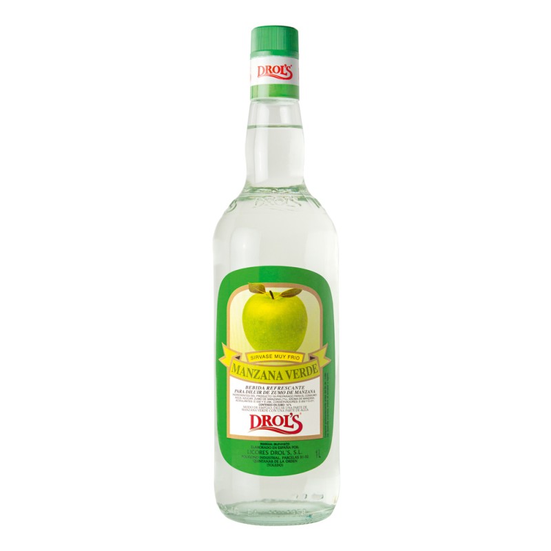 Licor Sin DROL´S 1 L Manzana Verde | Cash Borosa