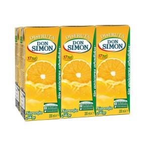 Nectar de Naranja Disfruta DON SIMON 6 UND x 200 ML