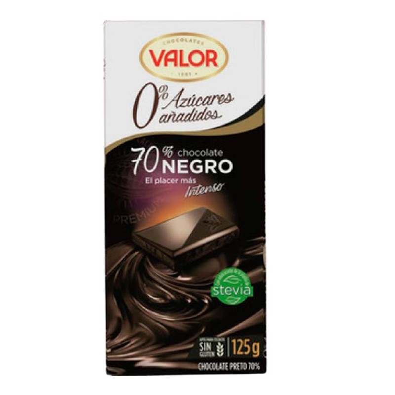 Chocolate Sin Azucares Negro 70% VALOR  100 Gr  | Cash Borosa