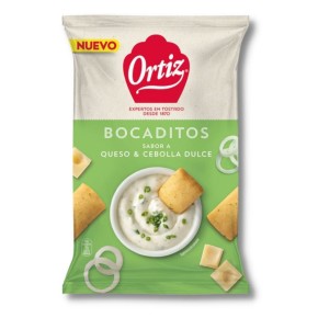 Bocaditos Queso y Cebolla Dulce  ORTIZ 100 GR