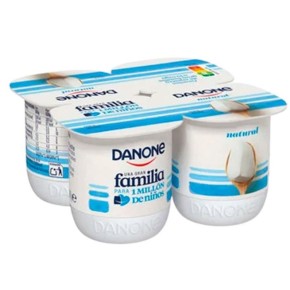 Yogur natural DANONE Pack 4 ud