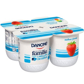 Yogur Sabor Fresa DANONE X4