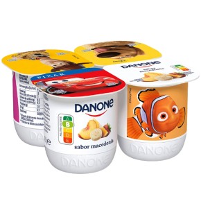 Yogur Sabor Macedonia  DANONE X4