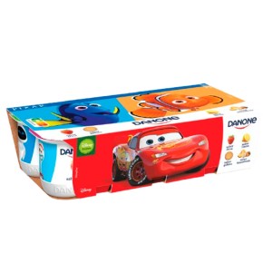 Yogur Sabor Fresa, Macedonia, Limon, Galleta DANONE X8