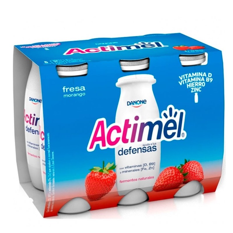 Bebida Lactea L Casei Sabor Fresa  ACTIMEL X6 | Cash Borosa