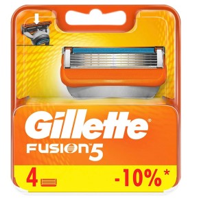 Cuchillas de Afeitar GILLETTE Fusion PACK 4 UND