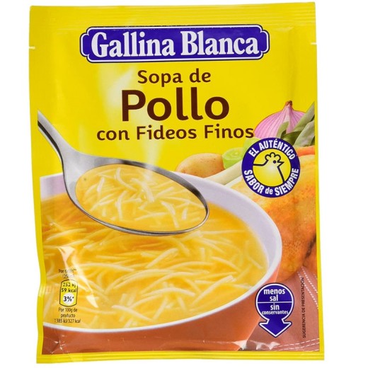 Sopa Pollo Con Fideos GALLINA BLANCA | Cash Borosa