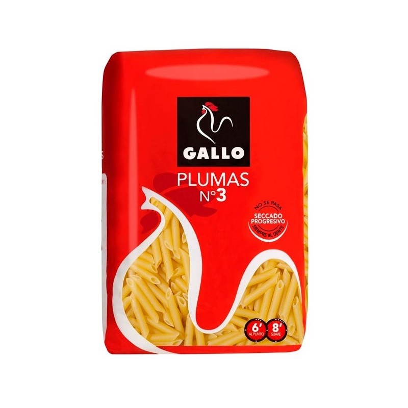 Macarrones Plumas 3  GALLO 450 GR | Cash Borosa