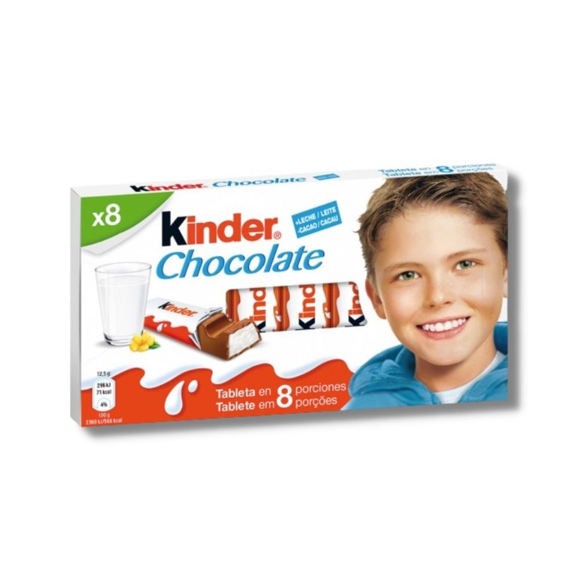 Barritas KINDER 8 Porciones 100 Gr | Cash Borosa