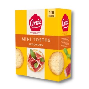 Mini Tostas Redondas ORTIZ BIMBO 100 GR