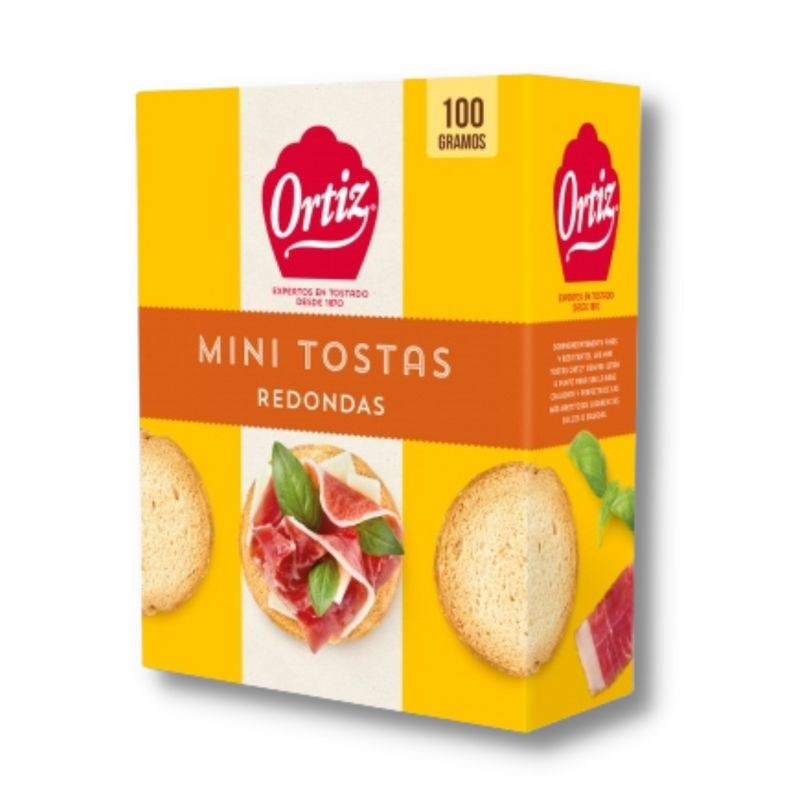 Mini Tostas Redondas ORTIZ BIMBO 100 GR | Cash Borosa