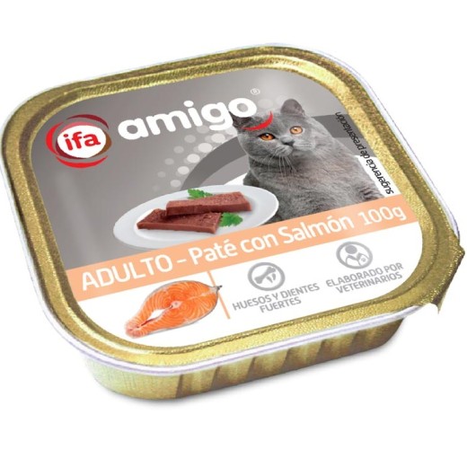 Ani. Gato IFA Tarrina 100 Gr Salmon | Cash Borosa