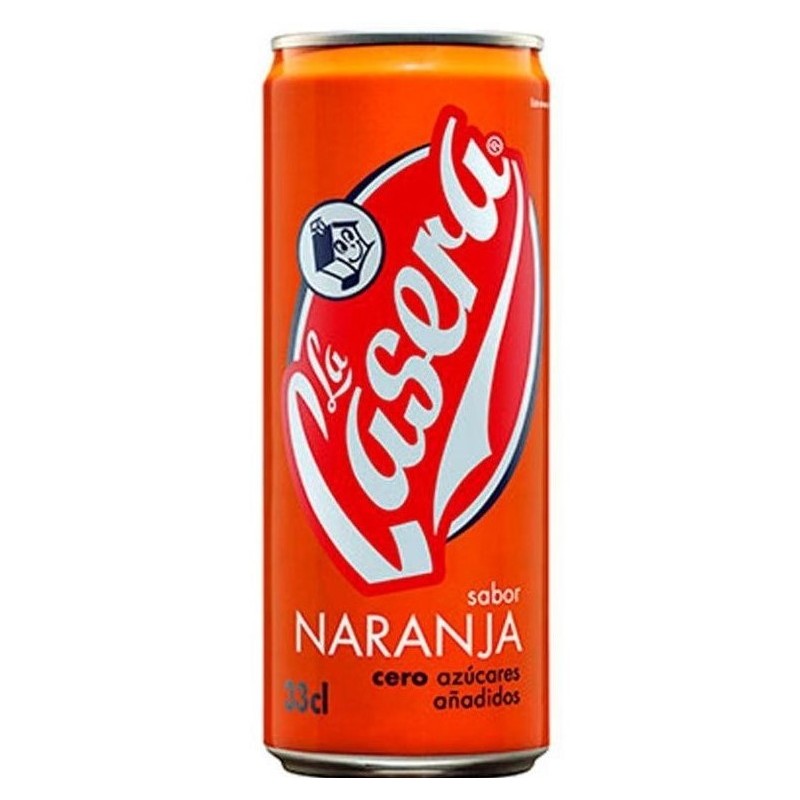 Refresco LA CASERA Naranja Lata 33 CL | Cash Borosa