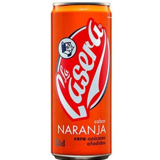 Refresco LA CASERA Naranja Lata 33 CL | Cash Borosa