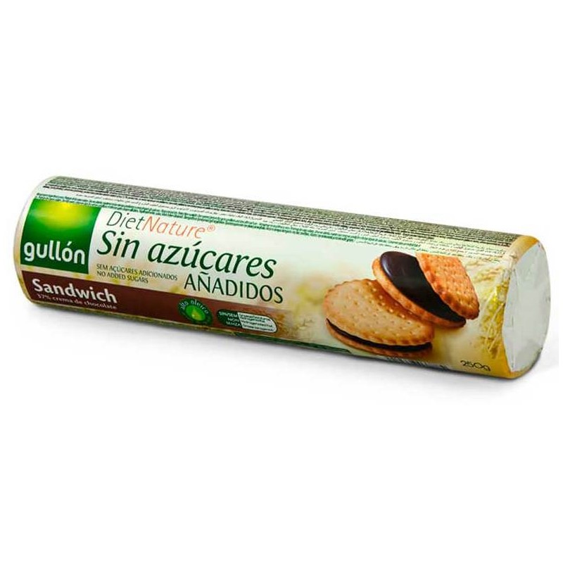 Galleta GULLON Sandwich Chocolate Zero Azucar  250 GR | Cash Borosa