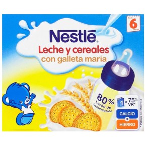 Papilla Liquida NESTLE Galleta 2 X 250 ML