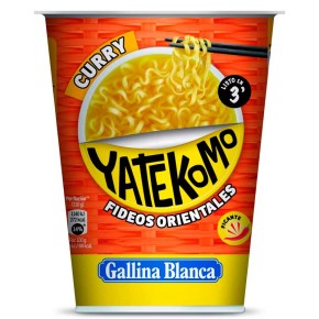 Fideos vaso curry YATEKOMO 60 gr