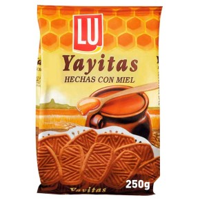 Galleta Yayitas Miel LU 250 GR