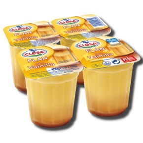 Flan Sabor Vainilla Clesa X 4