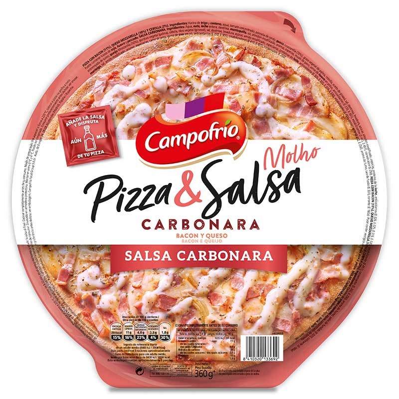 Pizza Carbonara CAMPOFRIO 360 Gr | Cash Borosa