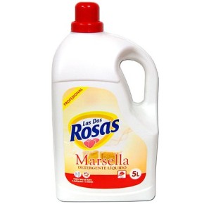 Detergente Ropa Liquido 2 Rosas Marsella  5 L 60 Dosis