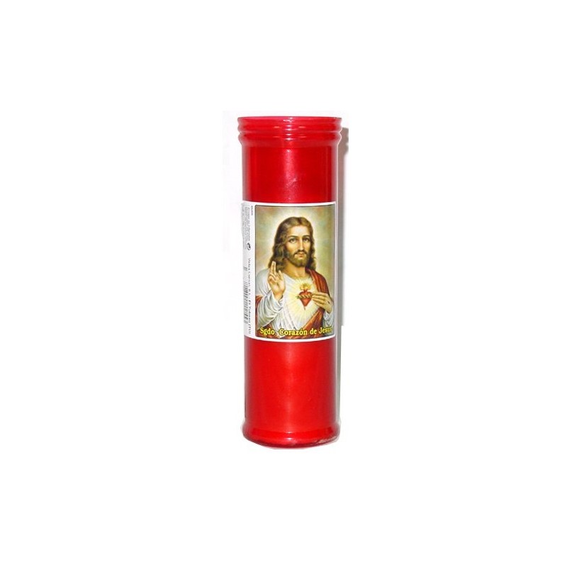 Velon Liturgico Rojo Sagrado Corazon  57x185 | Cash Borosa