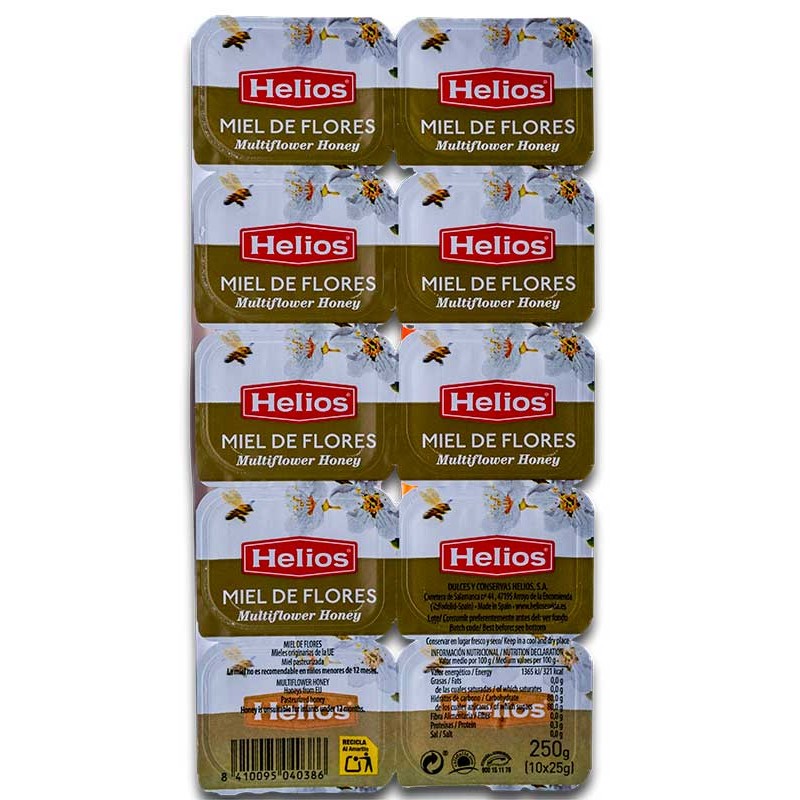 Miel HELIOS Pack 10 UND x 25 GR | Cash Borosa