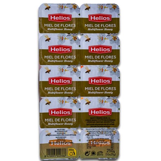 Miel HELIOS Pack 10 UND x 25 GR | Cash Borosa