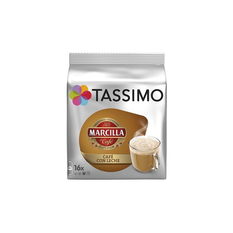 Capsulas Cafe Tassimo MARCILLA Cafe/Leche | Cash Borosa