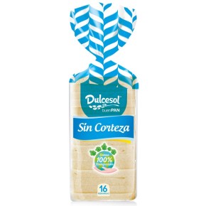 Pan de Molde Sin Corteza DULCESOL 1.59€ 450Gr