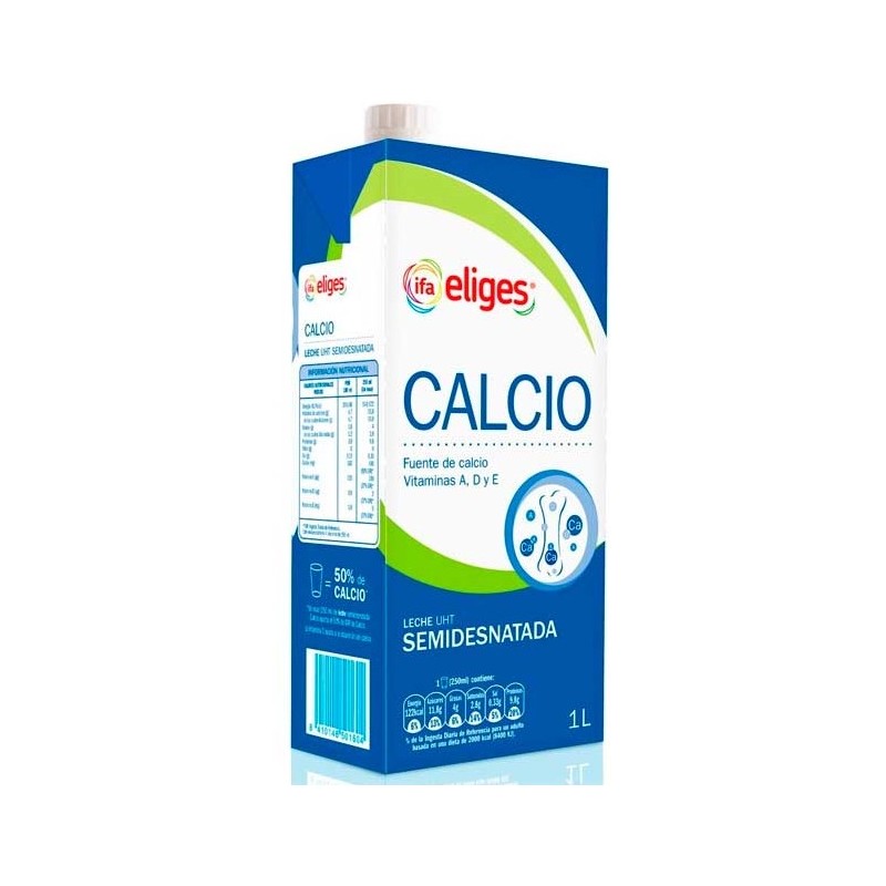 Leche Semidesnatada Calcio IFA 1 L | Cash Borosa