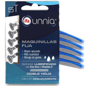 Maquinilla De Afeitar  IFA Unnia Fija 2 Hojas Pack 5U