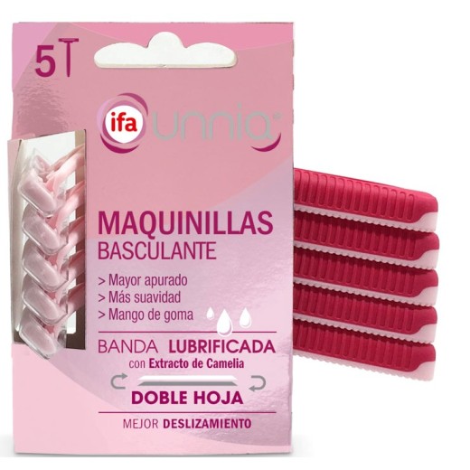 Maquinilla Afeitar Mujer IFA Unnia 2 Hojas Pack 5U | Cash Borosa