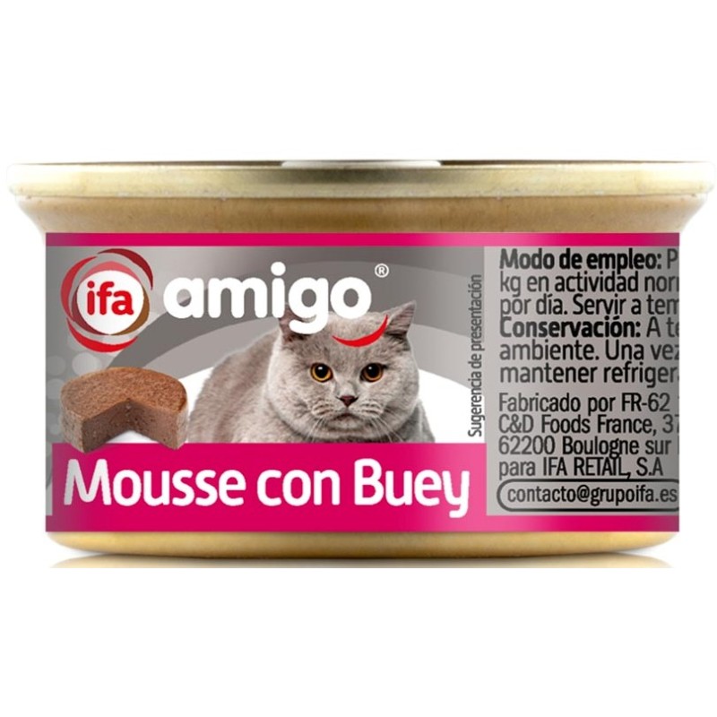 Ani. Gato IFA Lata 85 Gr Mousse Buey | Cash Borosa