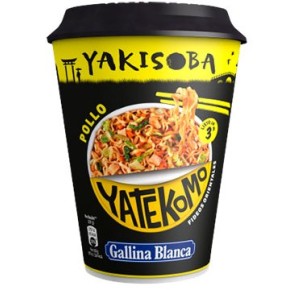 Fideo Oriental YATEKOMO Vaso Yakisoba Pollo 93 GR