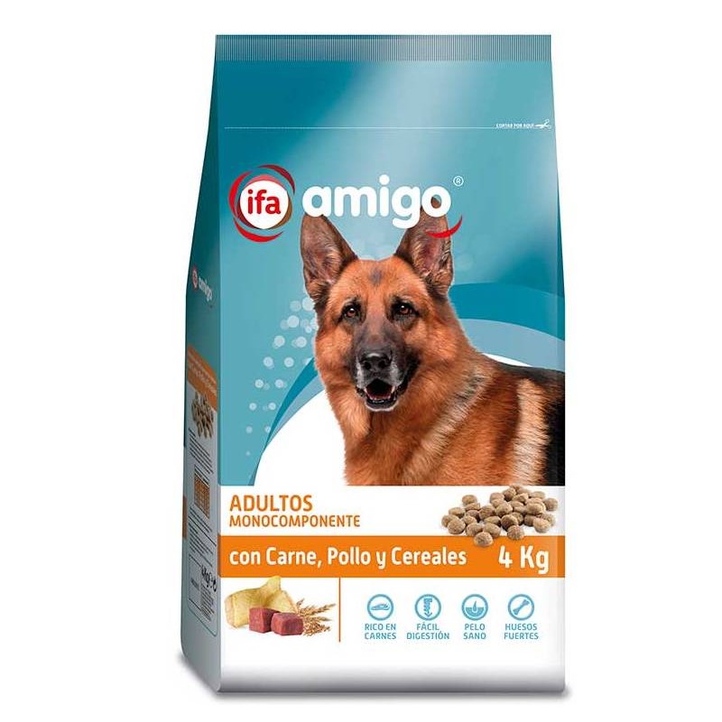 Ani.Perro Pienso IFA 4 KG Carne,Pollo,Cereal | Cash Borosa