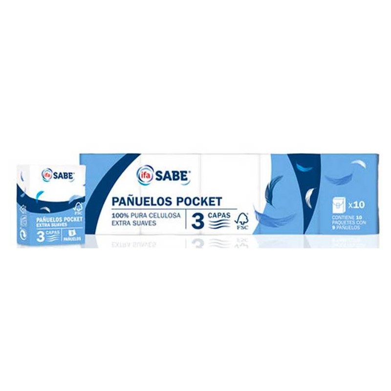 Pañuelos IFA Sabe Bolsillo Pocket Pack 10 Und. | Cash Borosa