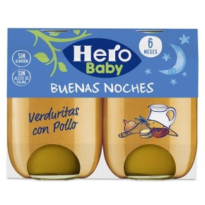 Tarrito Pollo con Verduras HERO 2 X 190 GR